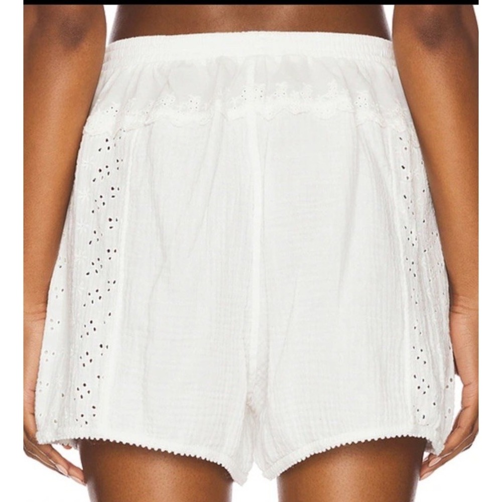 Free People Intimately Fp Full Bloom Boxer -Eyelet‎  - Ivory - Large NWT